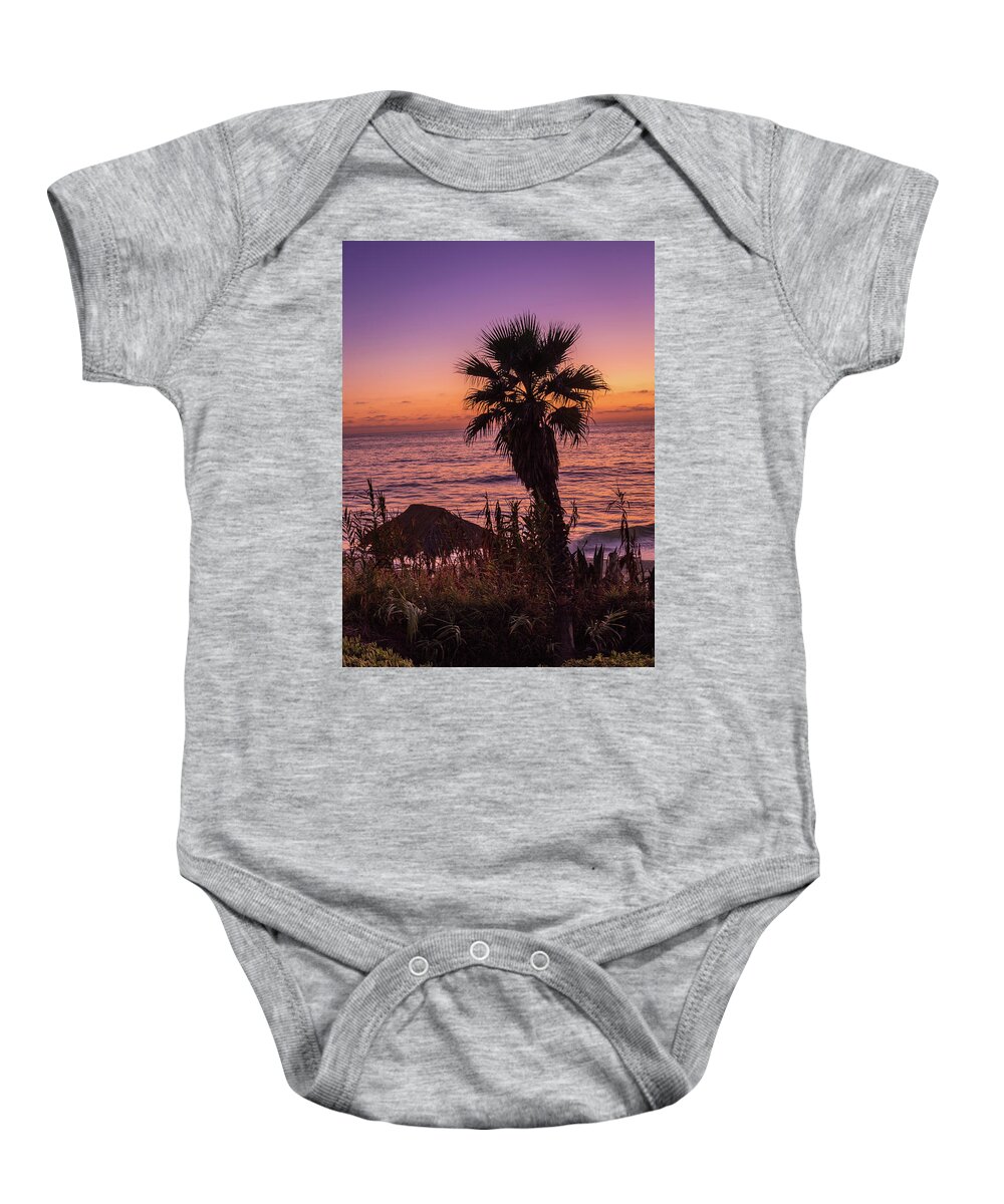 Beach Baby Onesie featuring the photograph Beach Last Light by Aaron Burrows