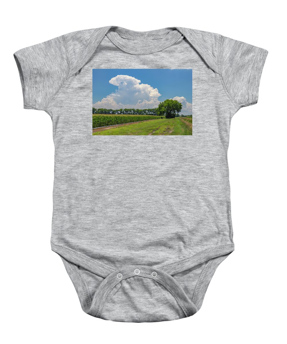 Nebraskasc Baby Onesie featuring the photograph Building Pulse Storms over Kansas 013 by NebraskaSC