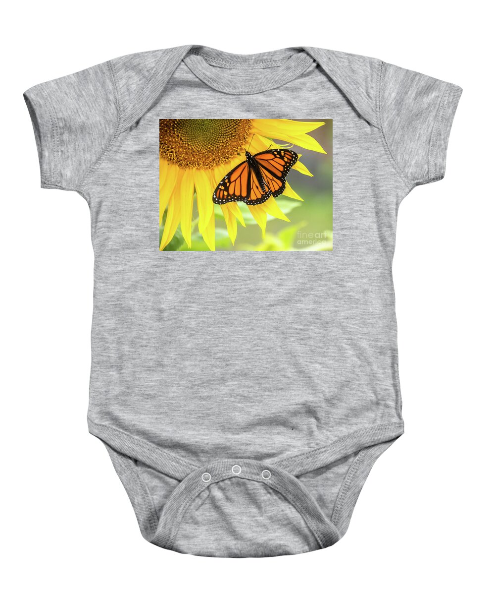 Cheryl Baxter Photography Baby Onesie featuring the photograph Butterfly Petals by Cheryl Baxter