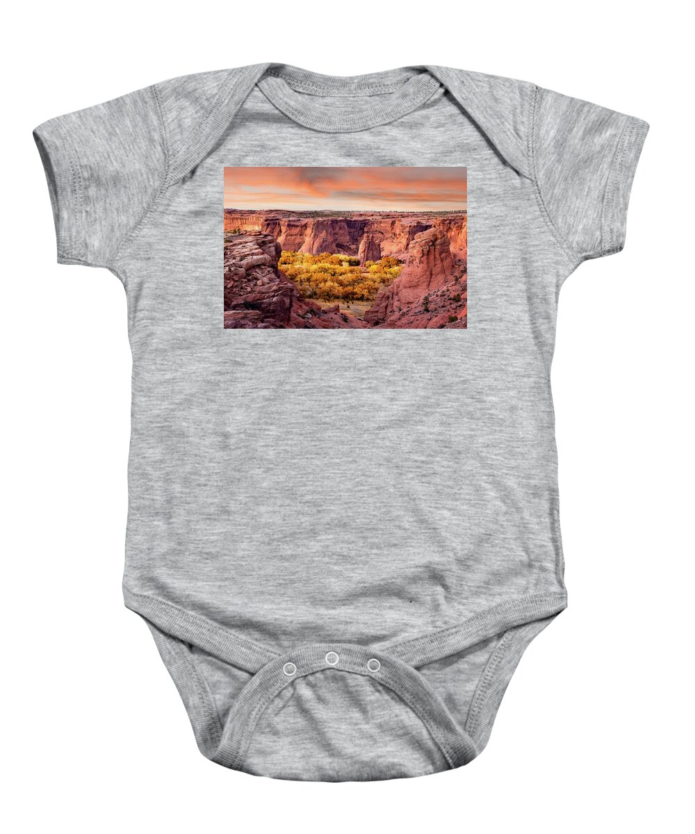 Canyon De Chelly Baby Onesie featuring the photograph Canyon de Chelly 1801 by Kenneth Johnson