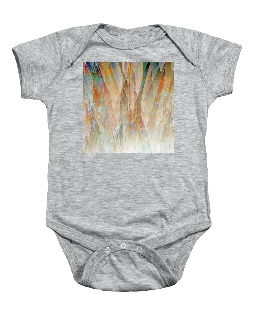 Canyon Baby Onesie featuring the digital art Canyon Falls by Sand And Chi