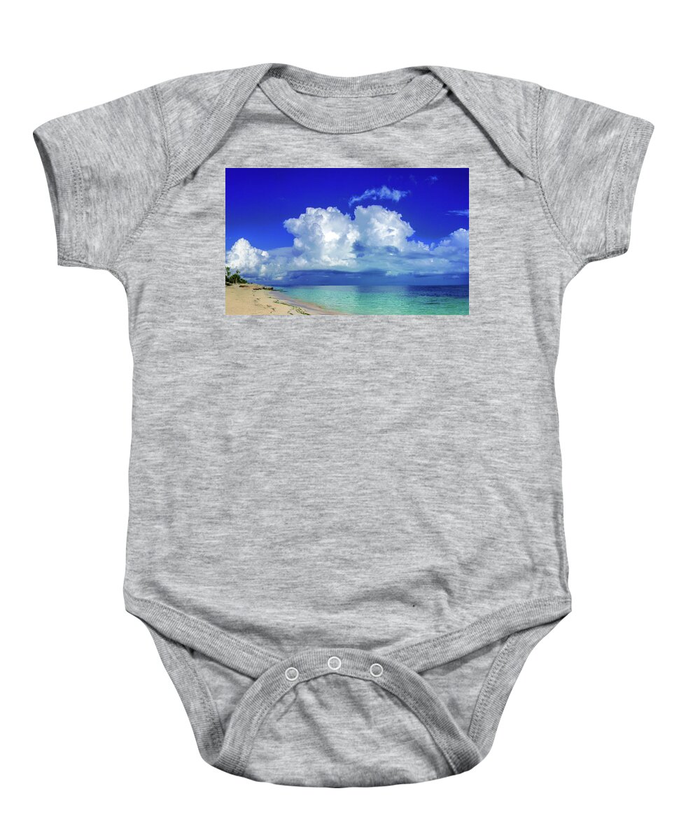 Caribbean Baby Onesie featuring the photograph Caribbean clouds by Sun Travels