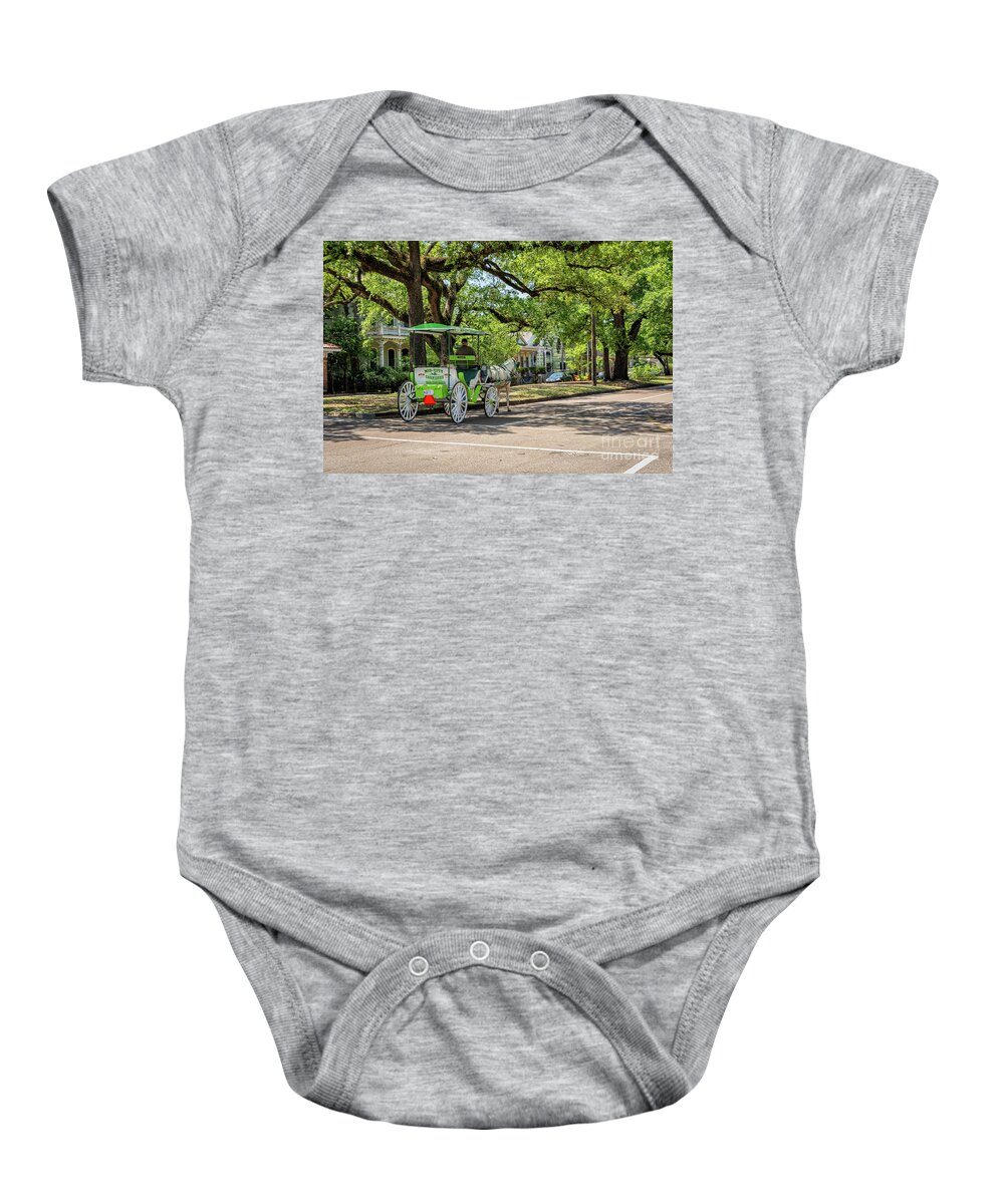 New Orleans Baby Onesie featuring the photograph Carriage for a Bride New Orleans by Kathleen K Parker