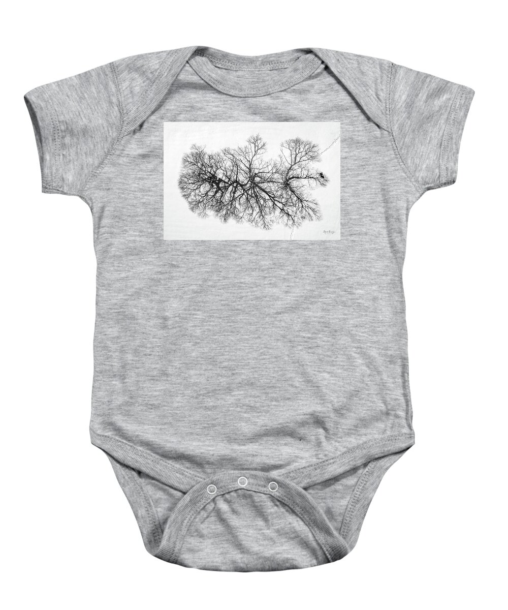 Black And White Baby Onesie featuring the photograph Casting Shadows by Veterans Aerial Media LLC