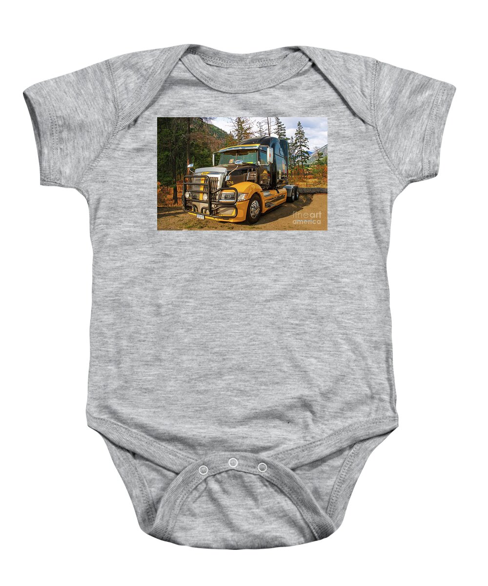 Big Rigs Baby Onesie featuring the photograph Catr9569-19 by Randy Harris