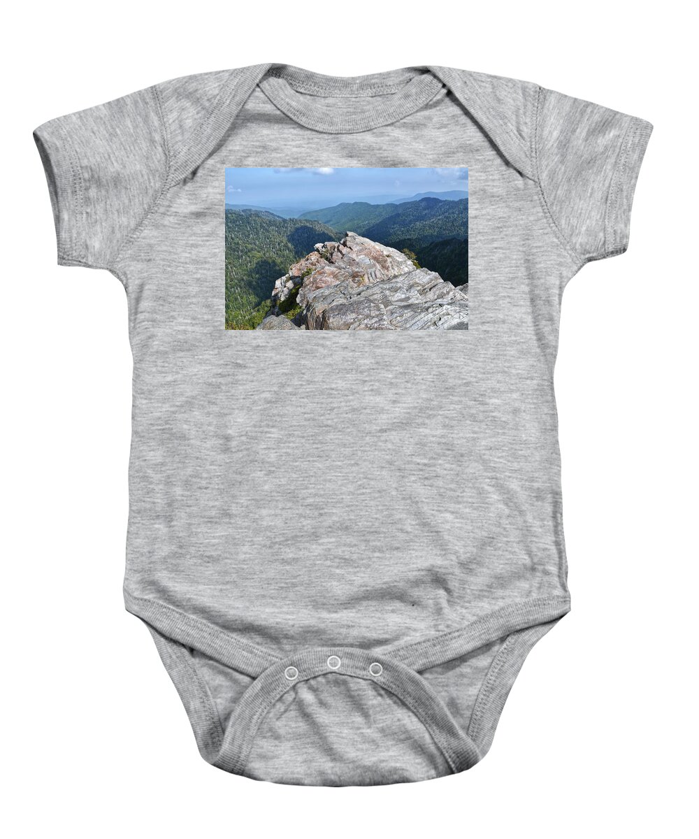 Smoky Mountains Baby Onesie featuring the photograph Charlies Bunion 5 by Phil Perkins