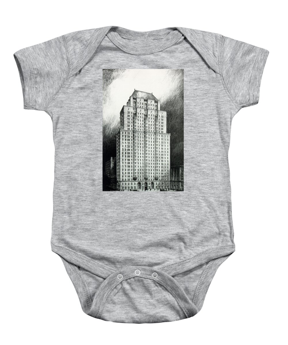 James Dillon Baby Onesie featuring the photograph Chateau Crillon by James Dillon