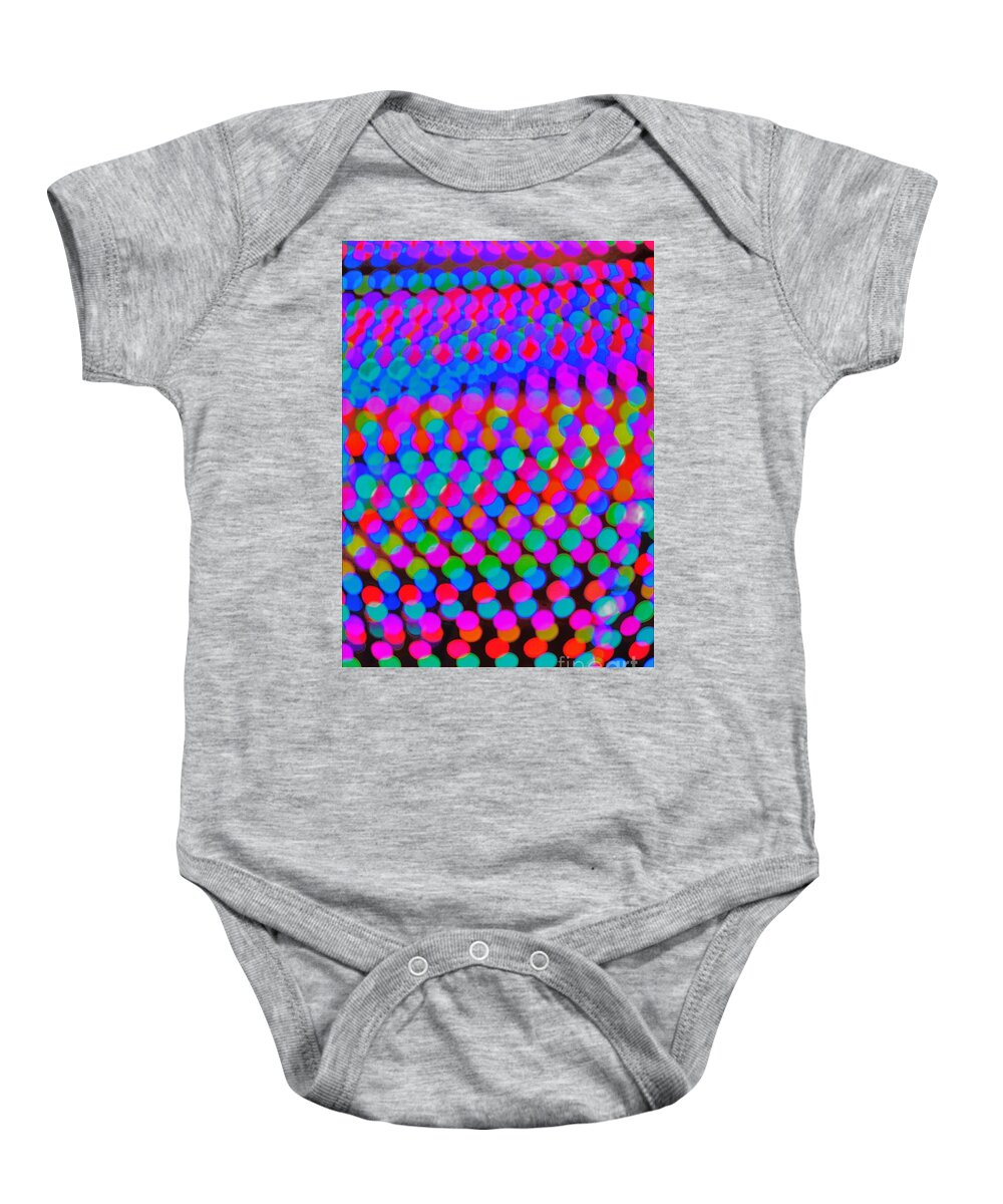 Colors Baby Onesie featuring the photograph Colored Lights by Merle Grenz
