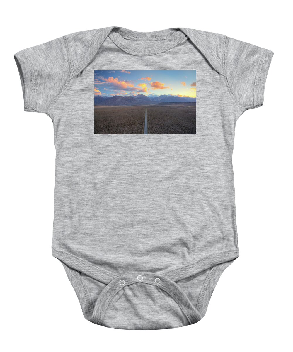 Above Baby Onesie featuring the photograph Colorful Crossing by David Levy