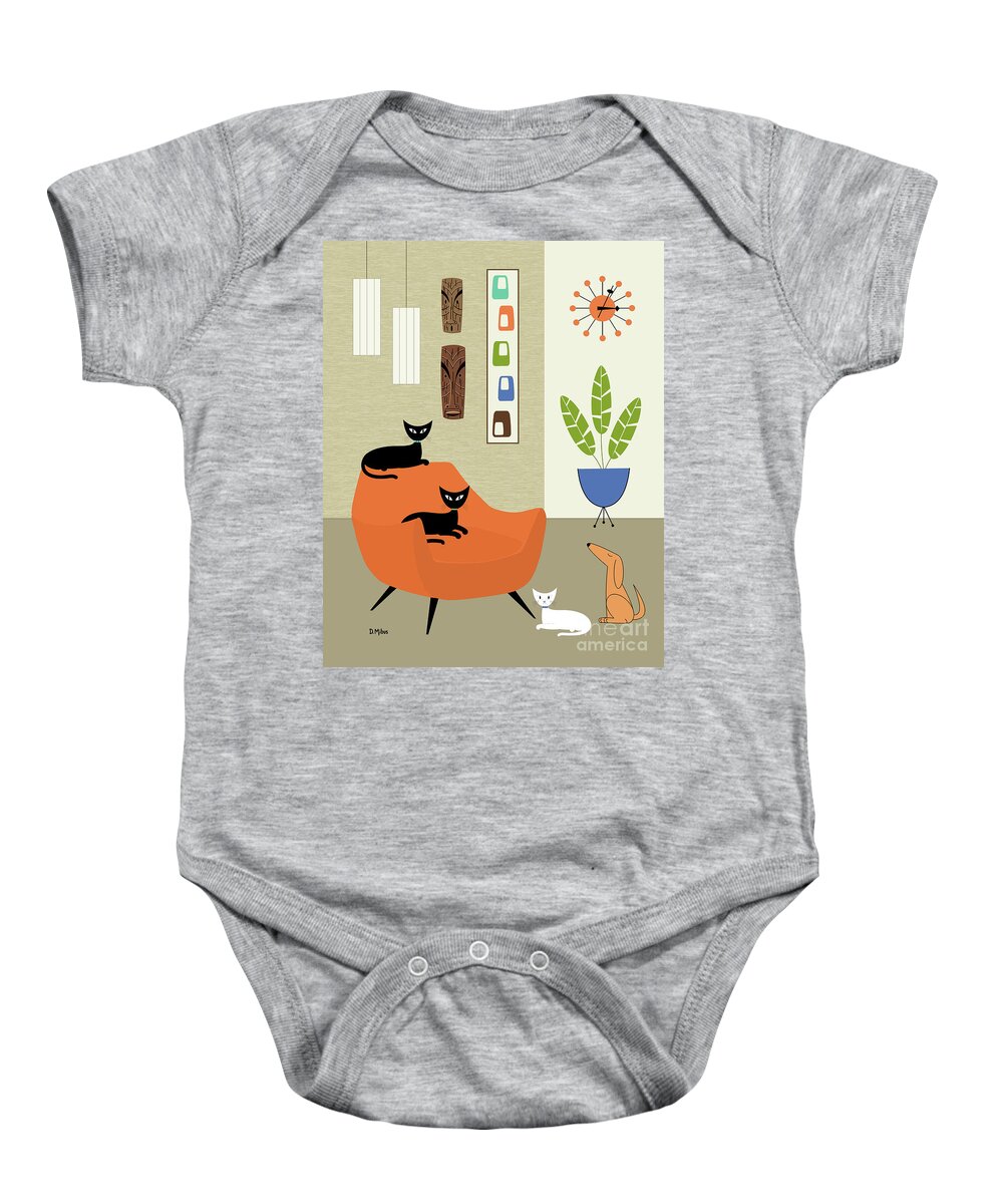  Baby Onesie featuring the digital art Constance by Donna Mibus