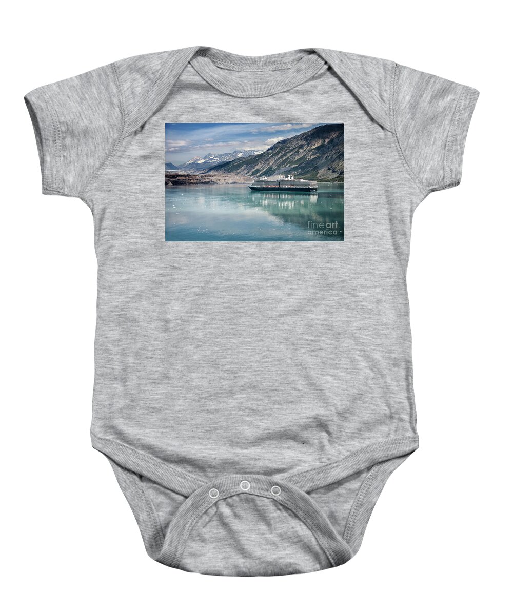 Cruise Ship Baby Onesie featuring the photograph Cruise Ship by Timothy Johnson
