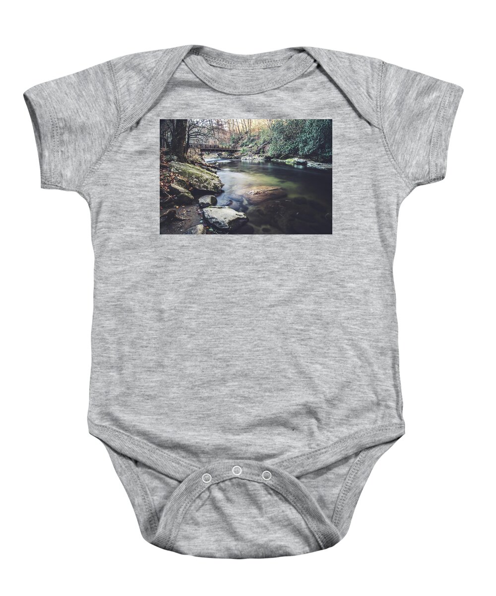 Great Smoky Mountains National Park Baby Onesie featuring the photograph Deep Creek 1 by Mati Krimerman