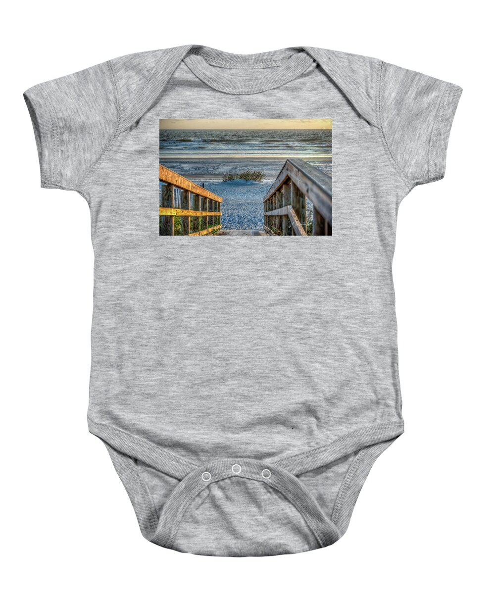 St Augustine Baby Onesie featuring the photograph Descent into Peace by Joseph Desiderio