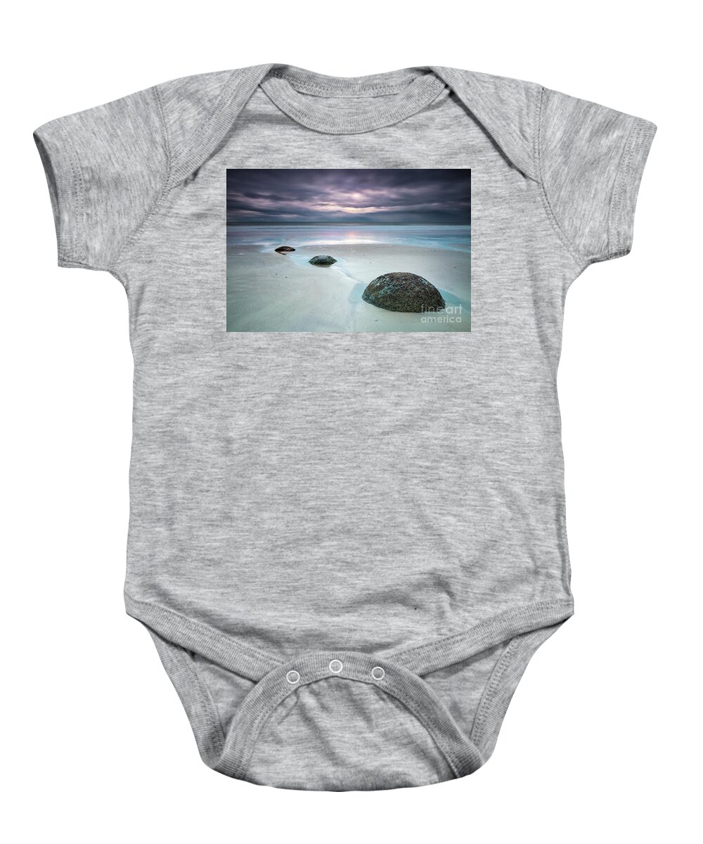 Kremsdorf Baby Onesie featuring the photograph Distant Thunder by Evelina Kremsdorf