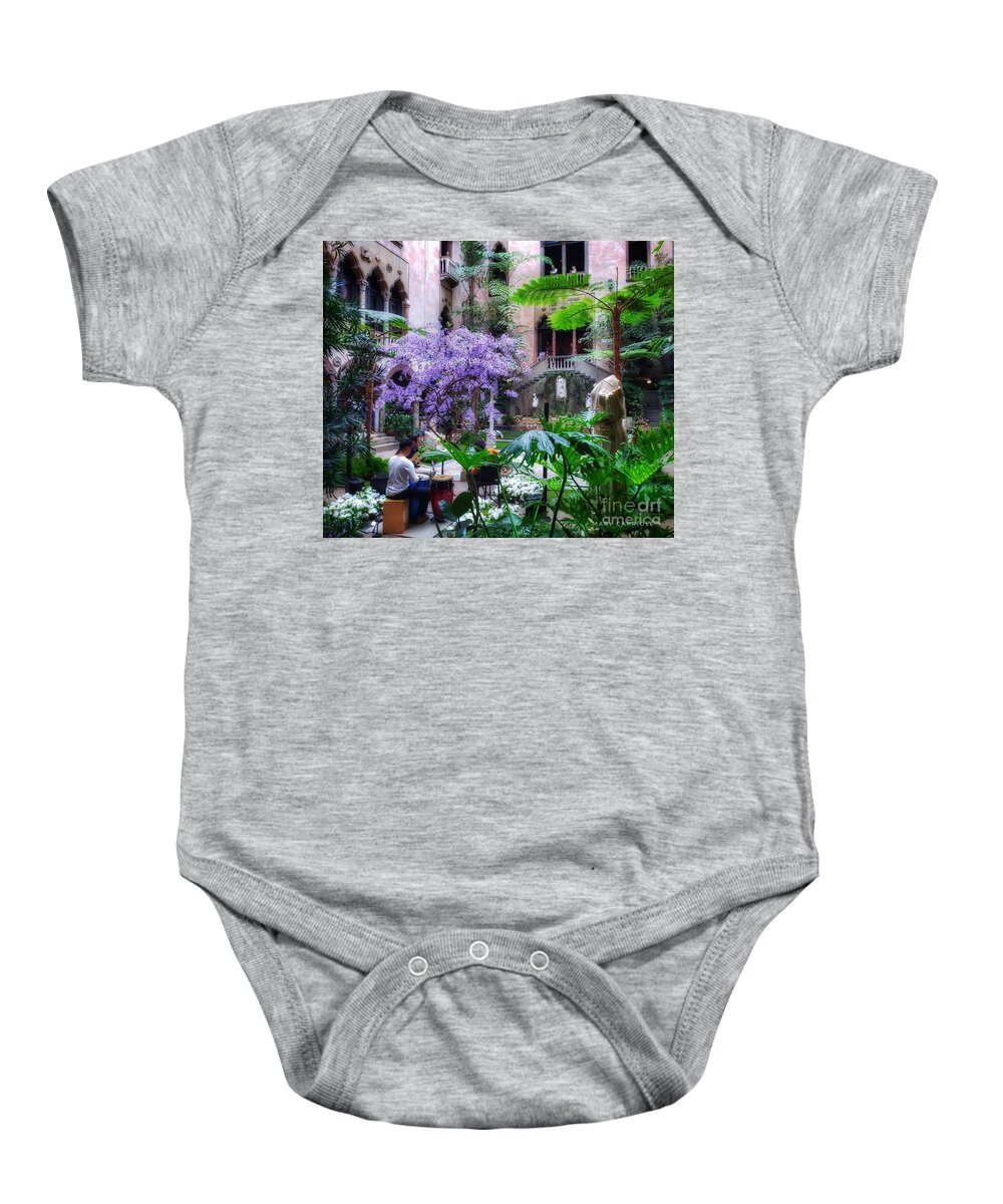 Bluebird Vine Baby Onesie featuring the photograph Dreamy Sunday by Mary Capriole