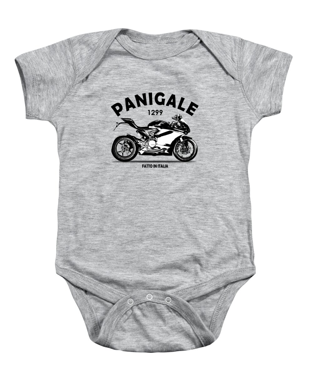 Ducati Panigale. Ducati 1299 Baby Onesie featuring the photograph Ducati Panigale by Mark Rogan