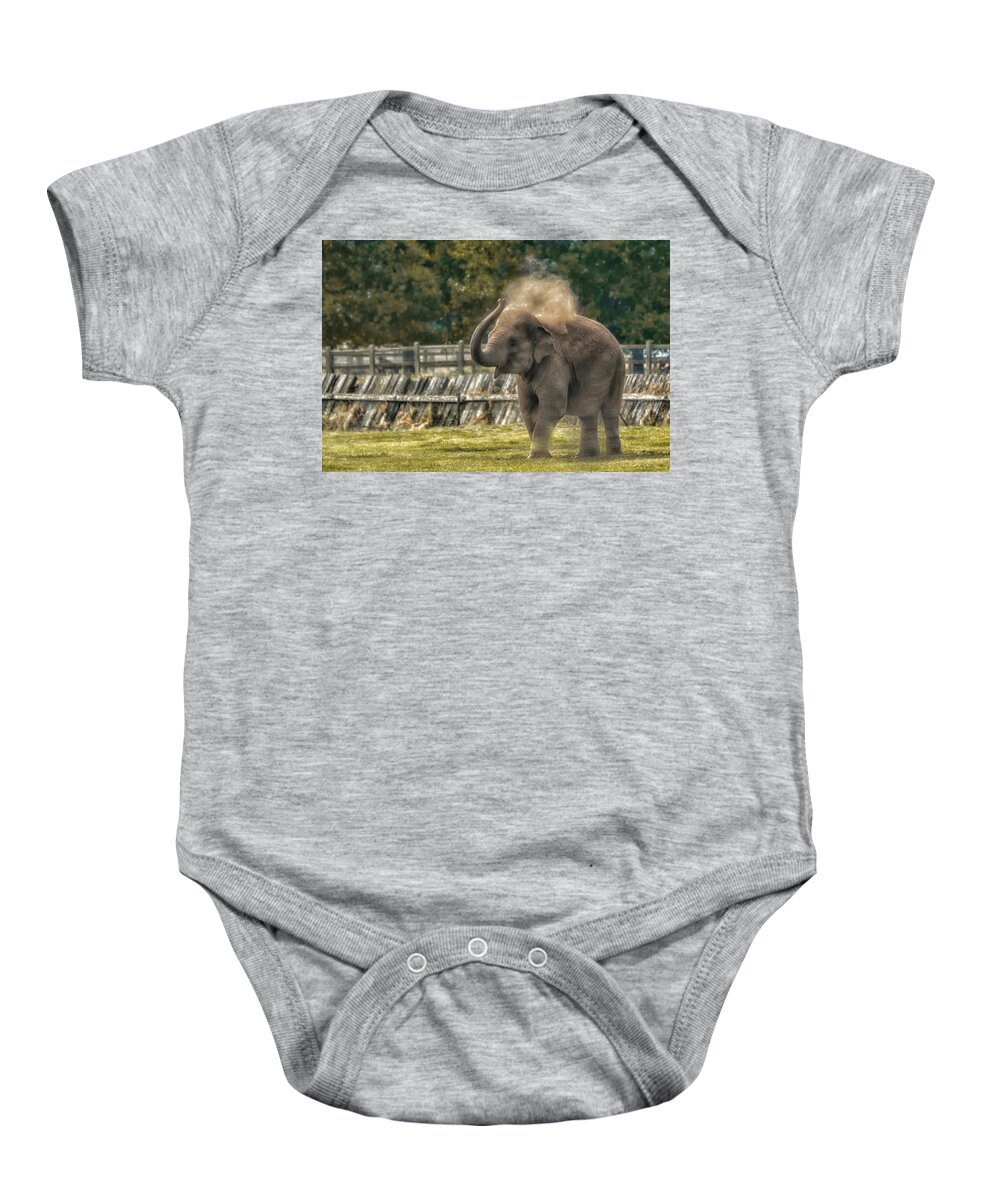 Elephant Baby Onesie featuring the photograph Elephant by Chris Boulton