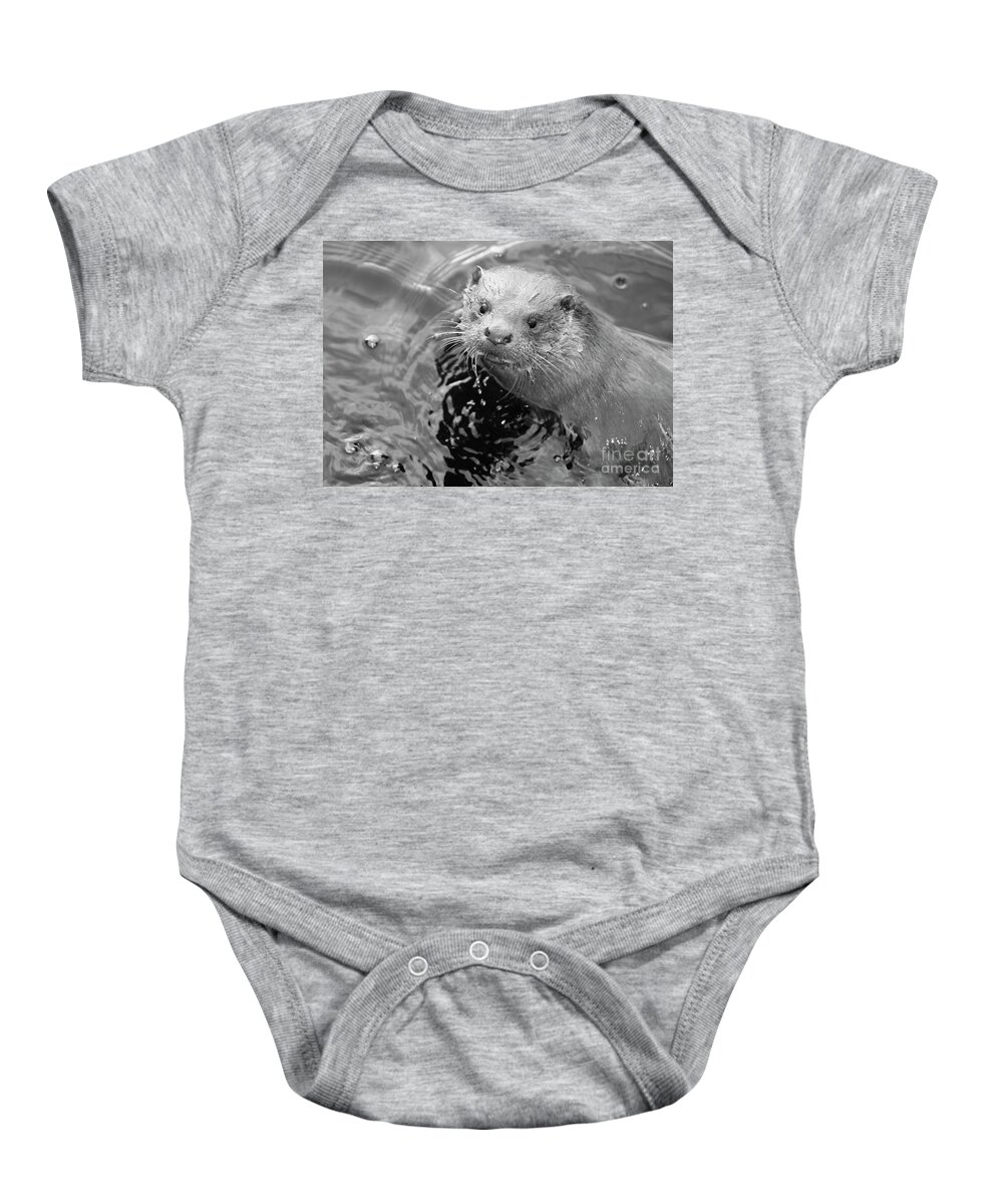 Ambleside Baby Onesie featuring the photograph European Otter by Science Photo Library