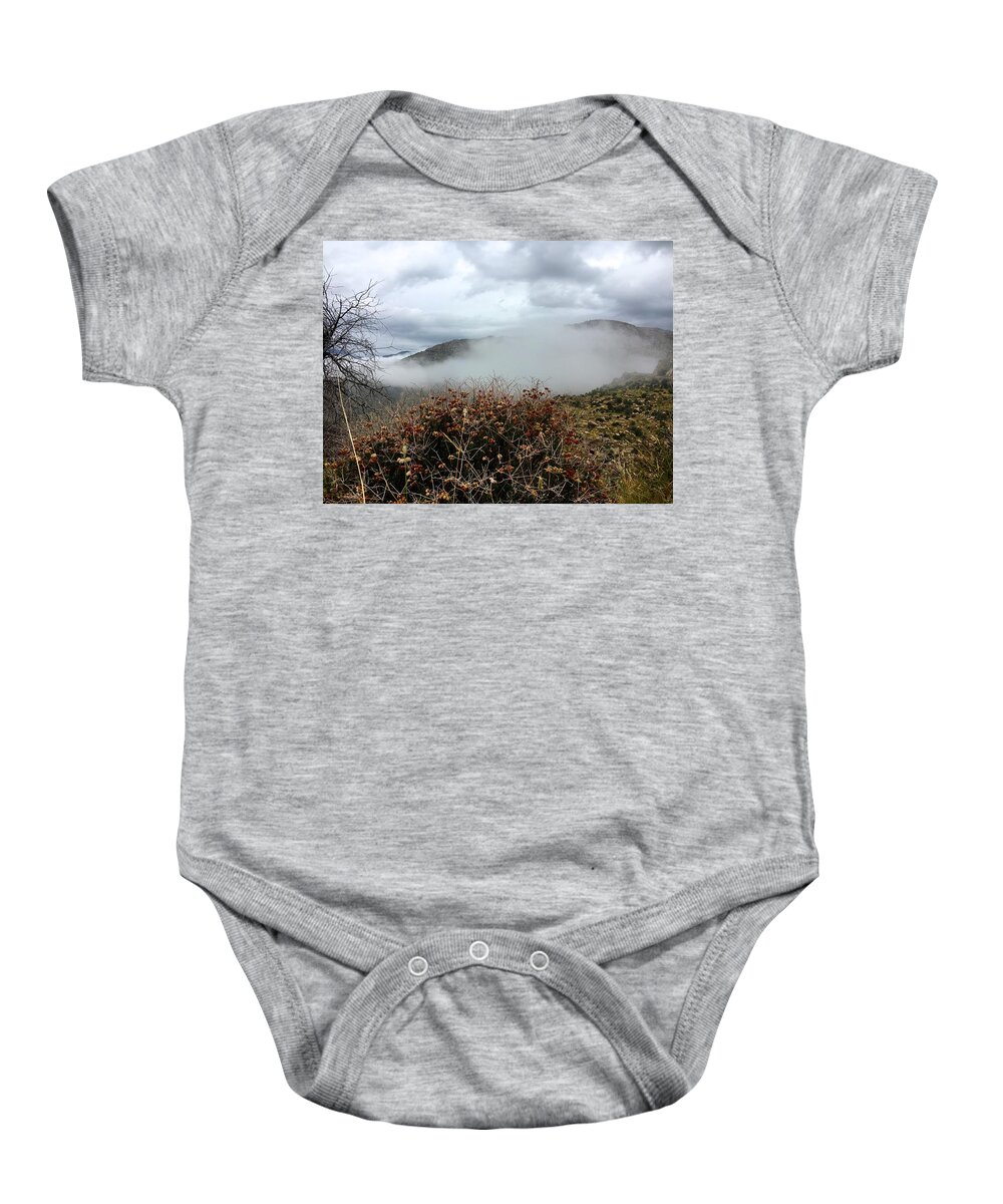 Fall Baby Onesie featuring the photograph Fall in the Desert by Melisa Elliott
