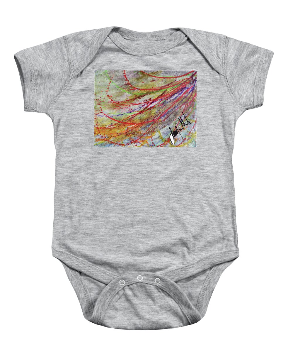 Baby Onesie featuring the digital art Feathers by Jimmy Williams