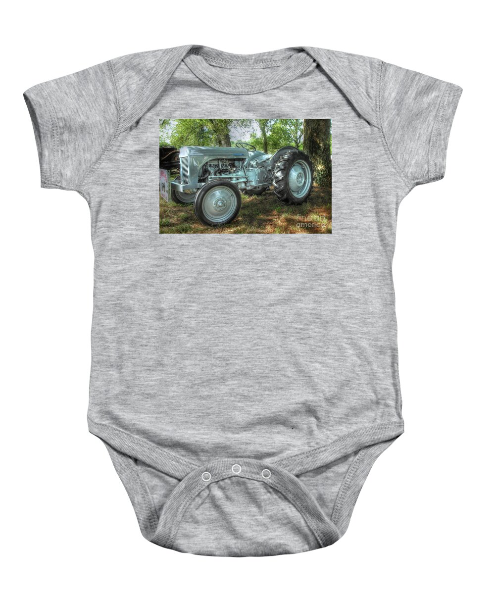 Tractor Baby Onesie featuring the photograph Ferguson Tractor by Mike Eingle