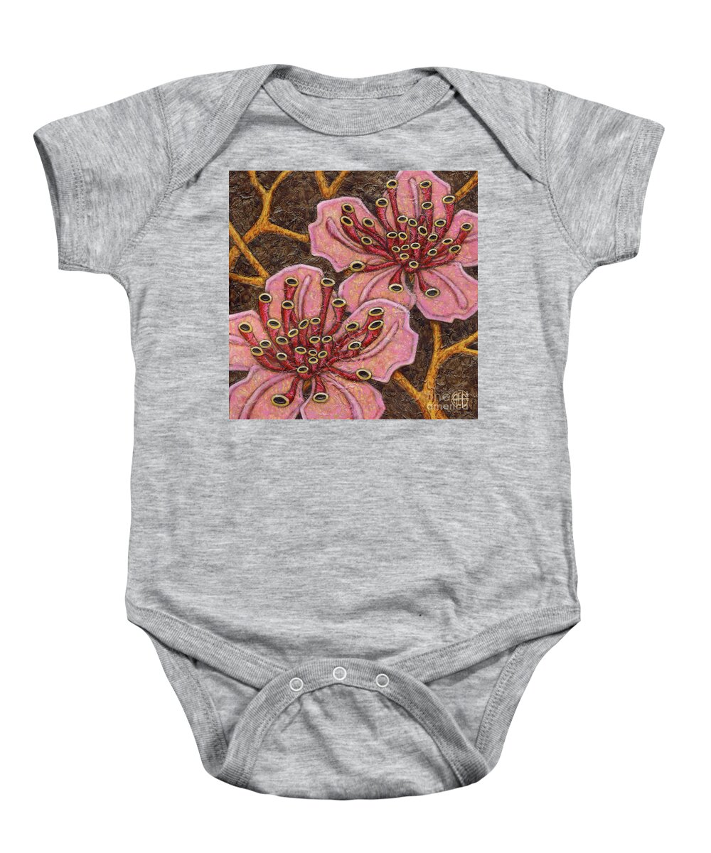 Garden Baby Onesie featuring the painting Garden Room 41 by Amy E Fraser