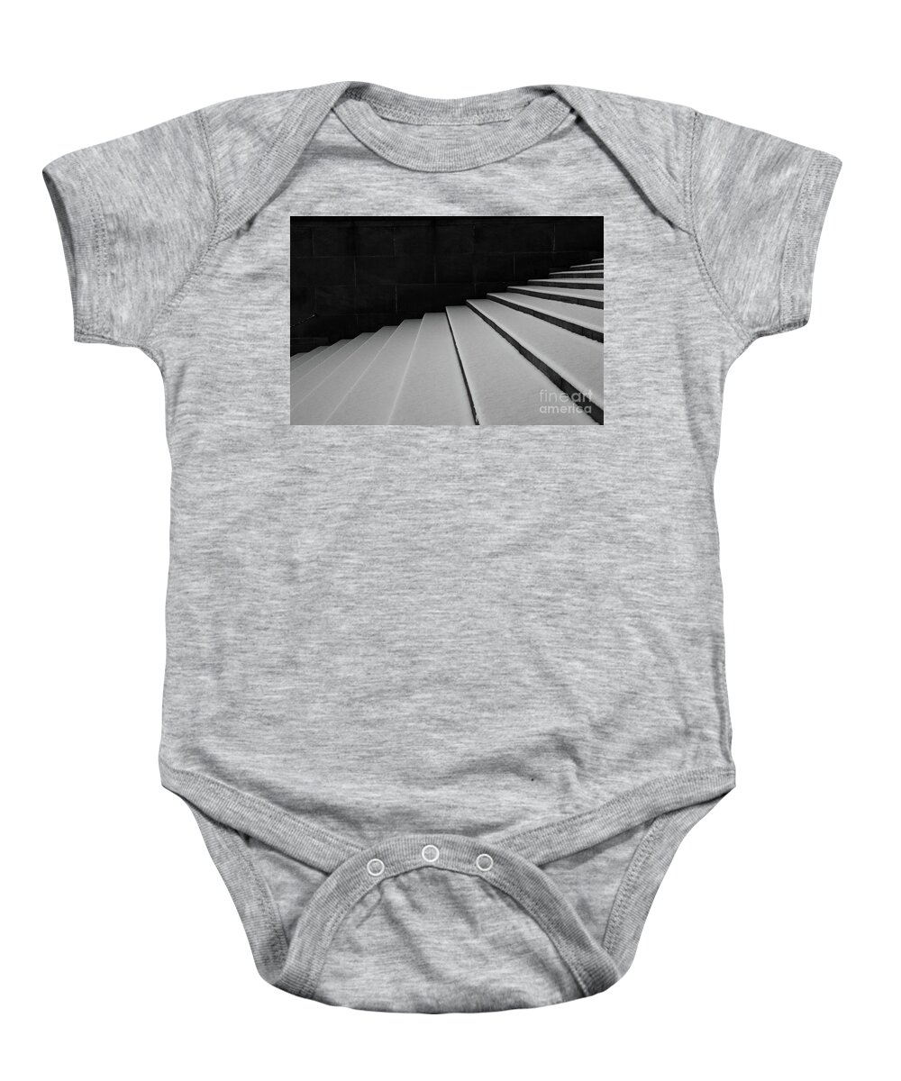 Abstract Baby Onesie featuring the photograph Geometric Shapes Of Buildings by Joaquin Corbalan