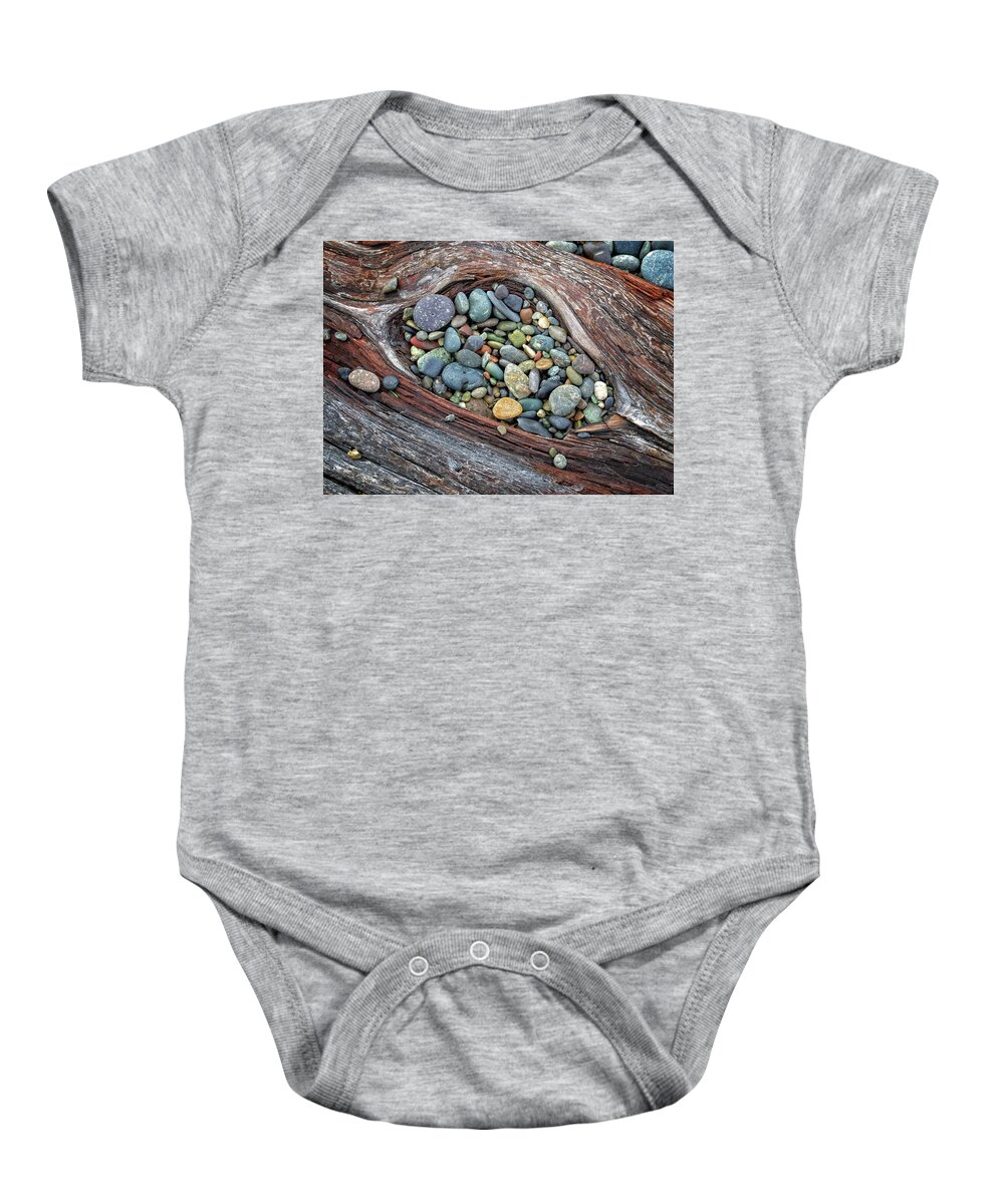 Stones Baby Onesie featuring the photograph Gift by Lynn Wohlers