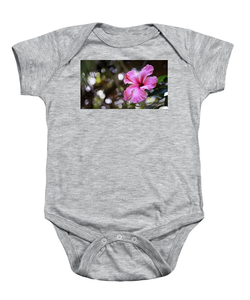 Beautiful Baby Onesie featuring the photograph Hibiscus Flower Bloom by Pablo Avanzini