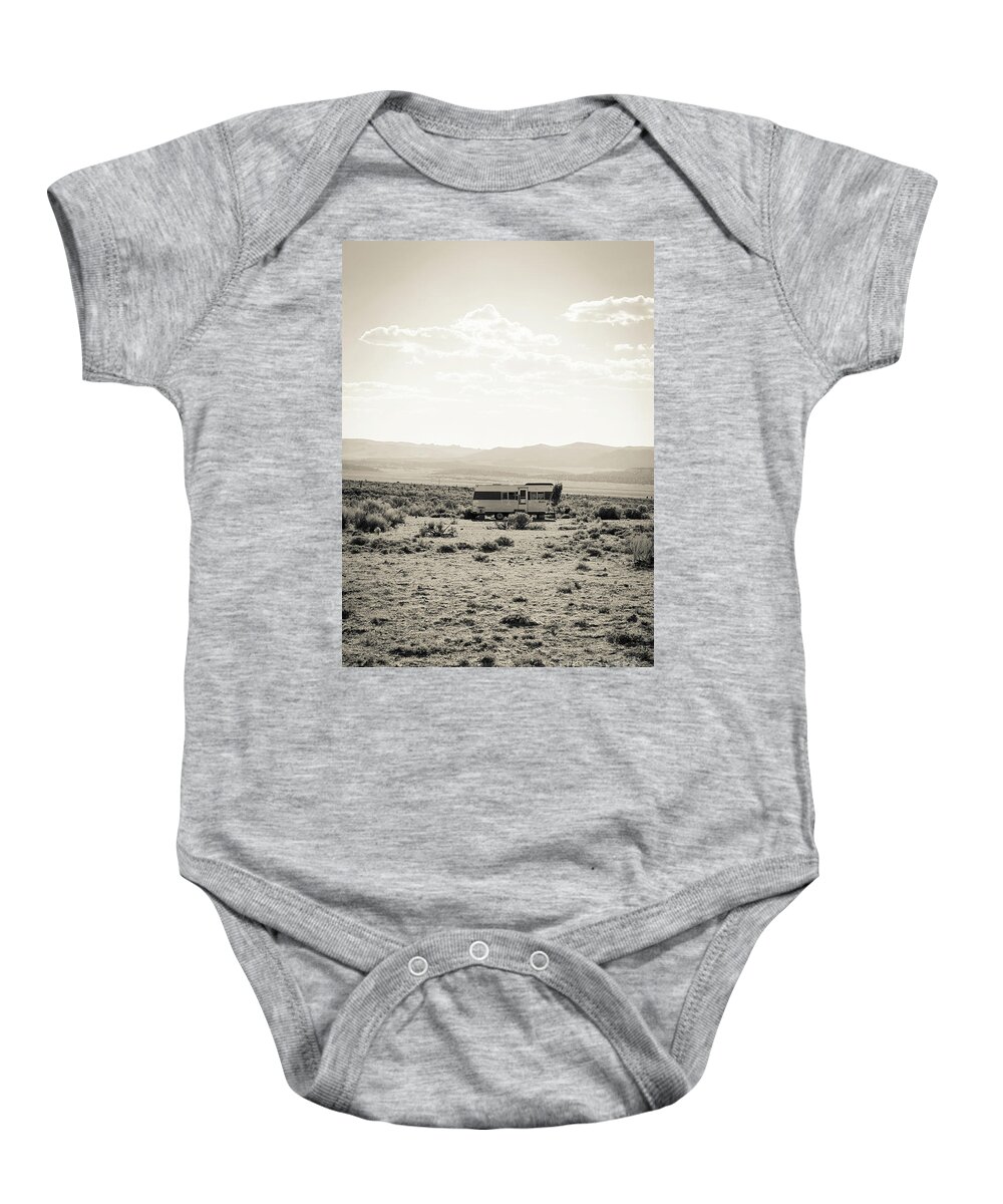 Home Baby Onesie featuring the photograph Home Home On The Range by Edward Fielding