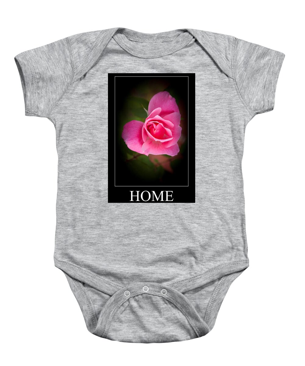 Love Baby Onesie featuring the photograph Home Is Where The Heart Is by Joann Copeland-Paul