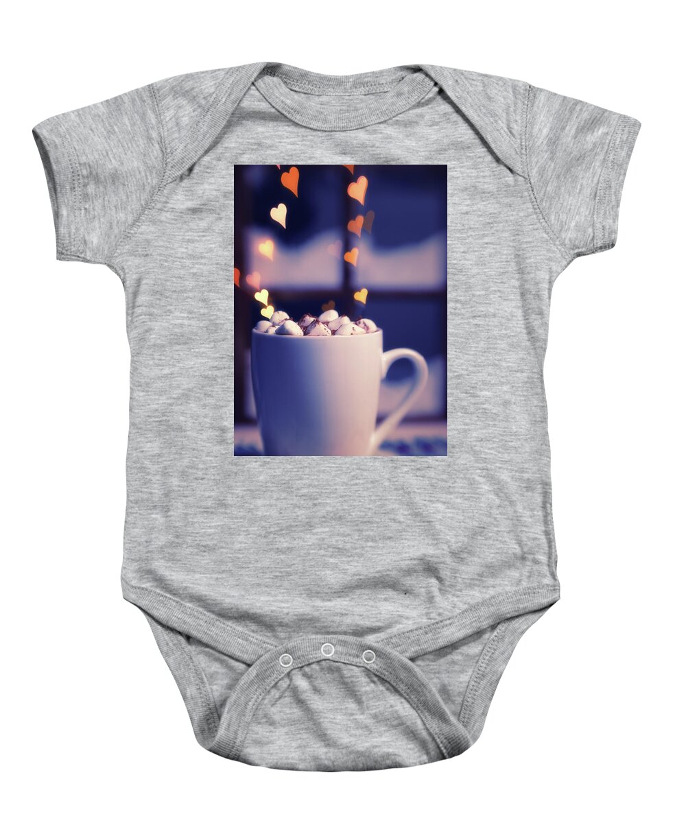 Christmas Baby Onesie featuring the photograph Hot Steaming Love by Marnie Patchett