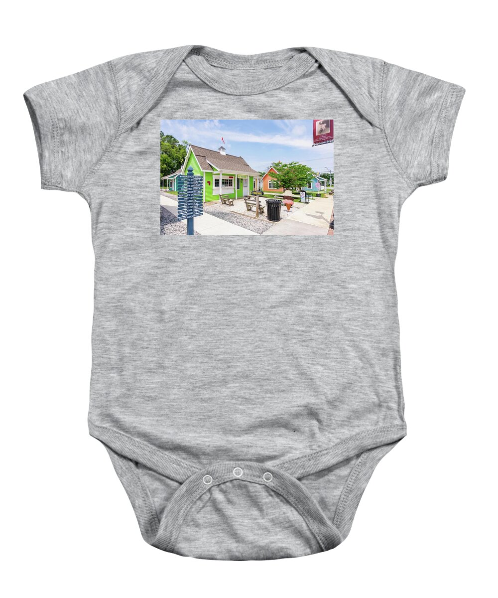 Ice Cream Shop Baby Onesie featuring the photograph Ice Cream Shop by Charles Kraus