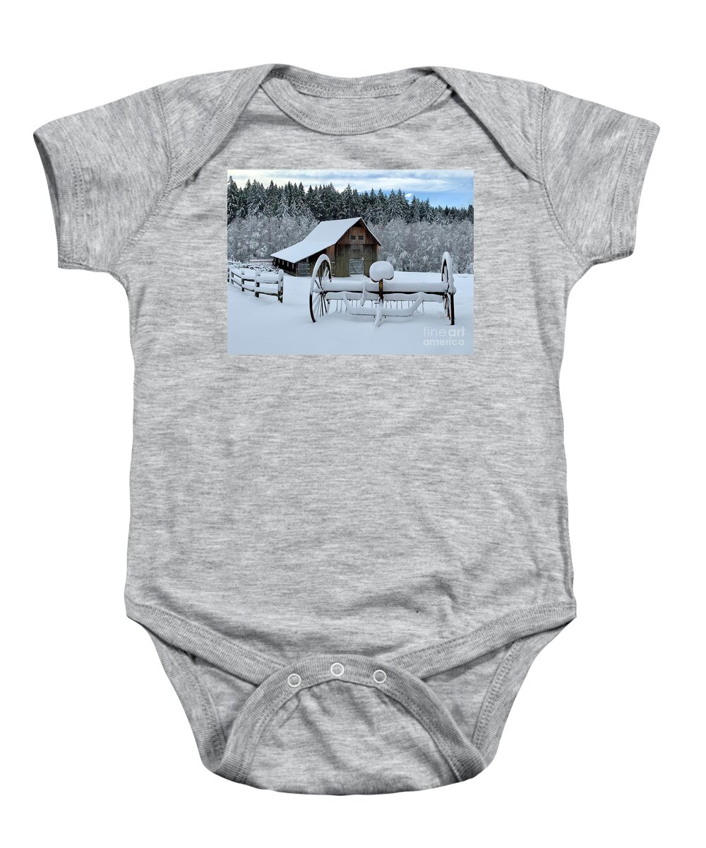 Photography Baby Onesie featuring the photograph Johnson Farm by Sean Griffin