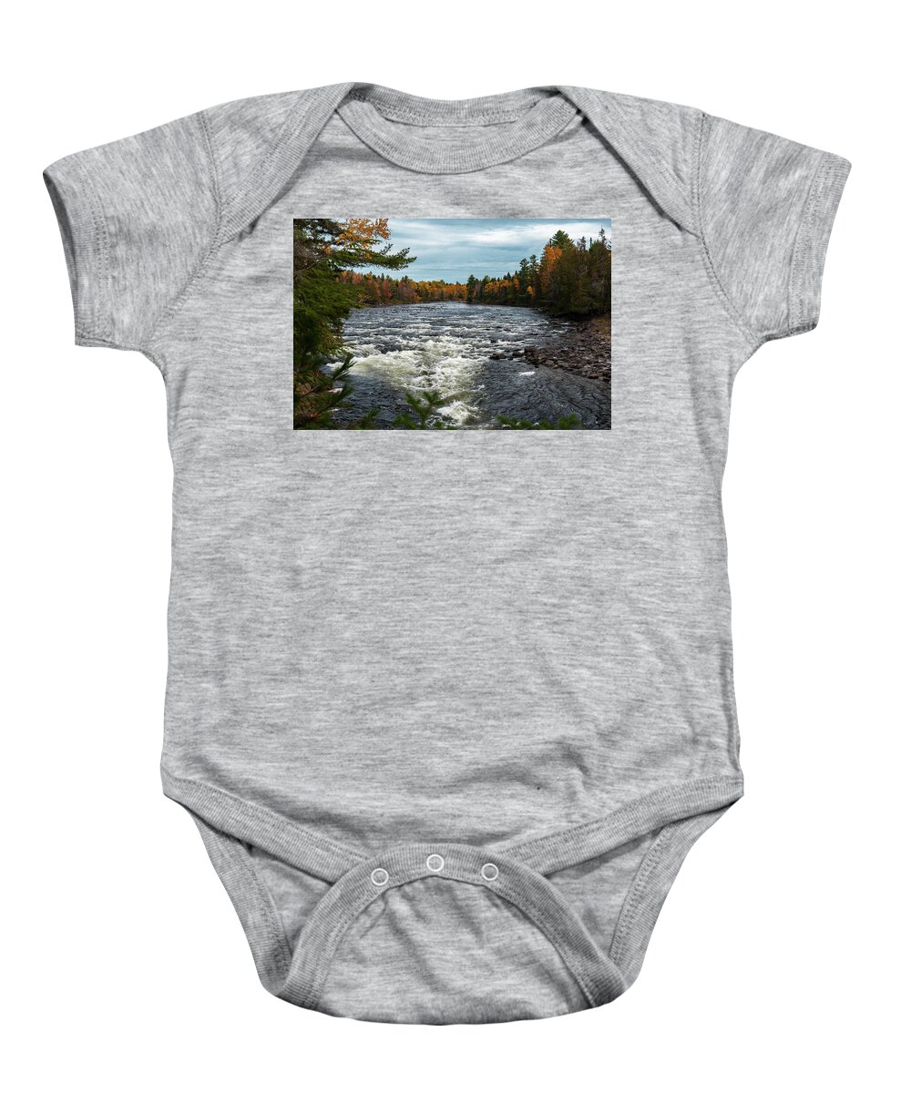 Kennebec Baby Onesie featuring the photograph Kennebec River by Rick Hartigan