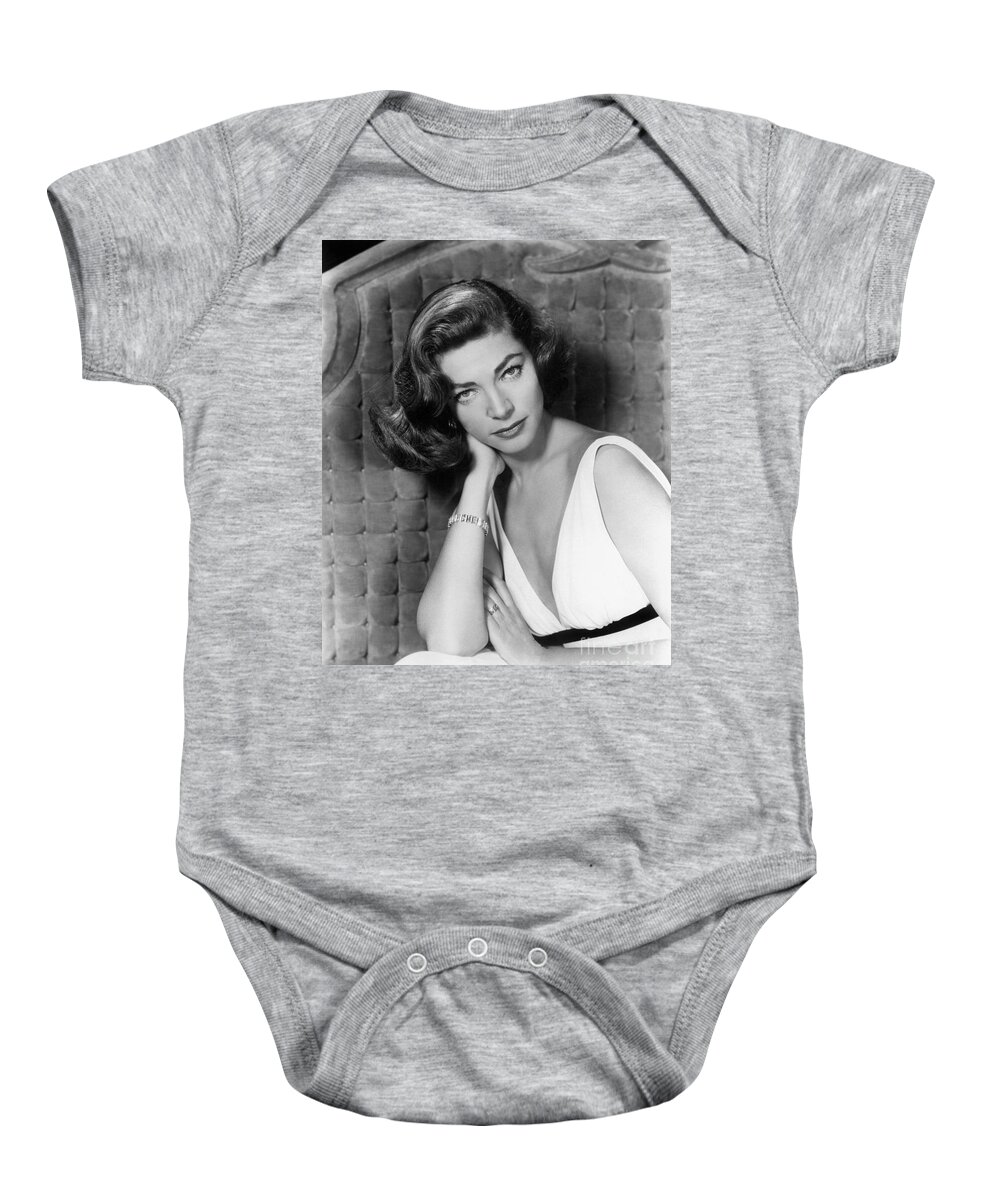 1940 Baby Onesie featuring the photograph Lauren Bacall by Granger