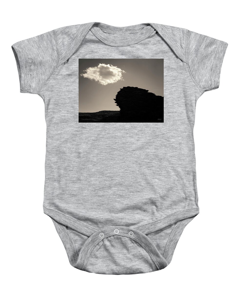 New Mexico Baby Onesie featuring the photograph Lone Cloud III Toned by David Gordon