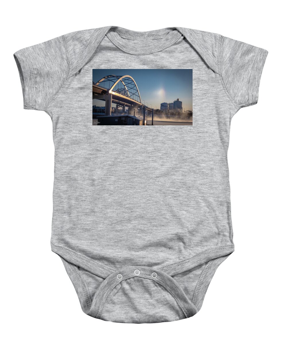 Winter Baby Onesie featuring the photograph Mississippi Steam by Phil S Addis