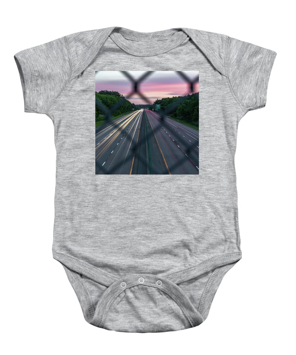 Morning Baby Onesie featuring the photograph Morning Traffic by William Bretton