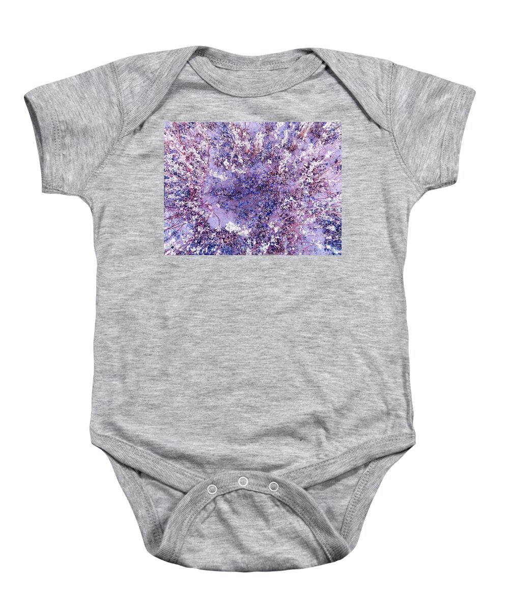 Affordable Baby Onesie featuring the photograph Nature's Purple Heart by Judy Kennedy