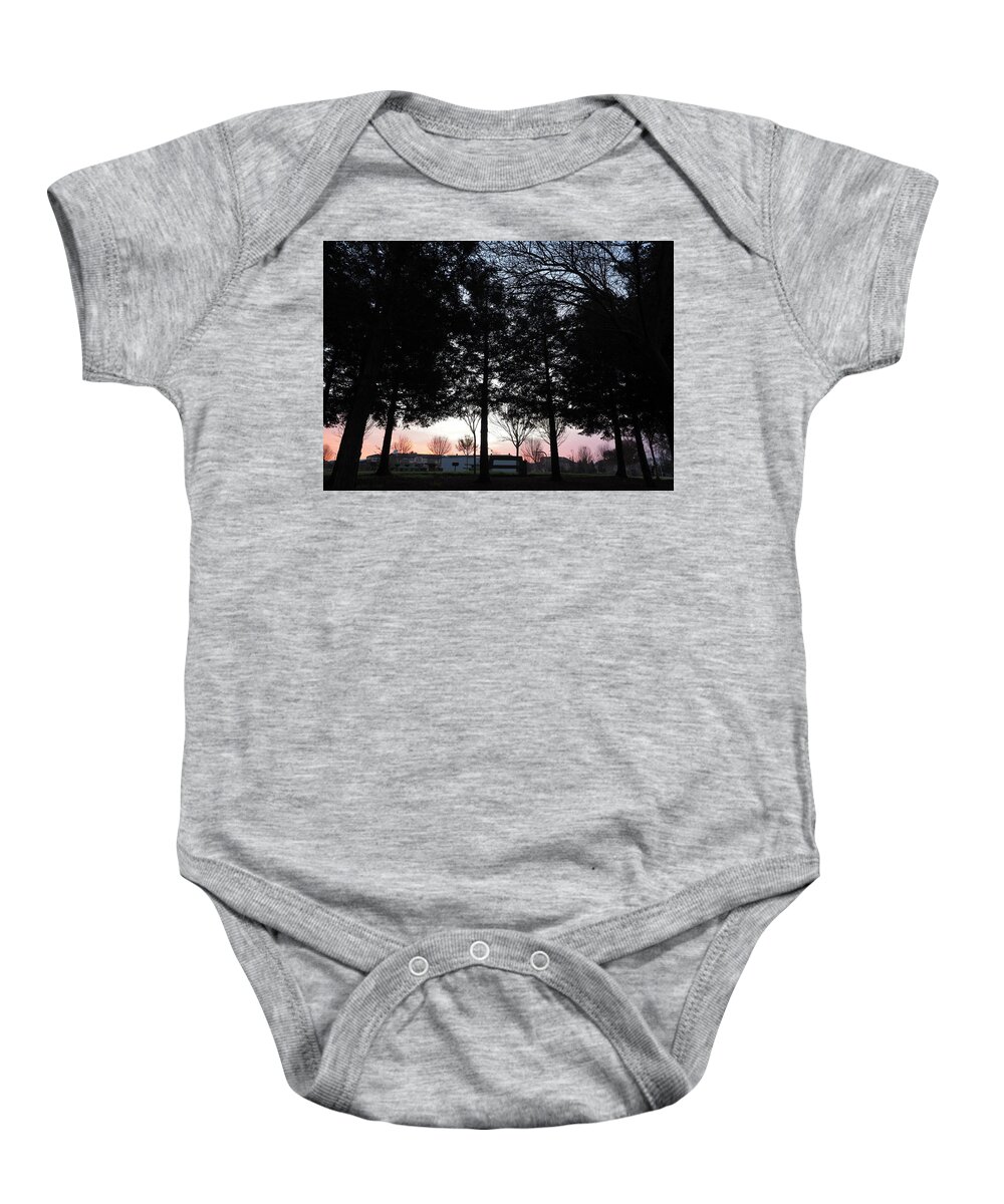 Landscape Baby Onesie featuring the photograph Neighborhood Dawn by Richard Thomas