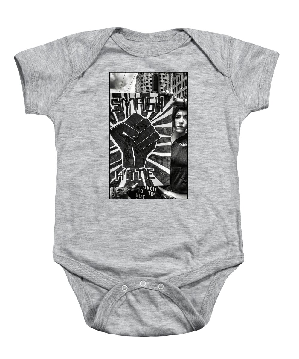 Hate Baby Onesie featuring the photograph NoH8n by Al Harden