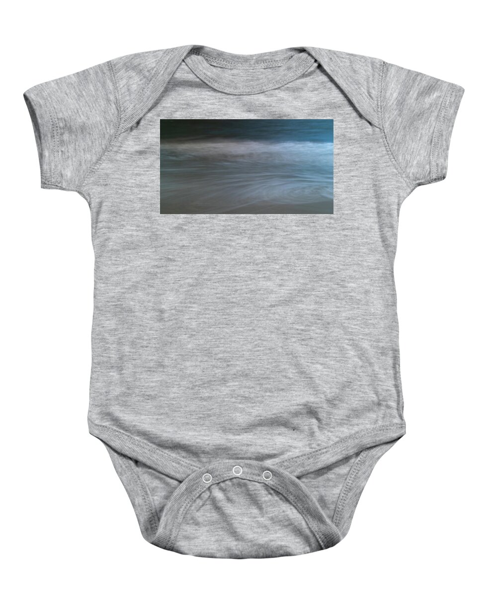 Ocean Baby Onesie featuring the photograph Ocean in Motion by Vicky Edgerly