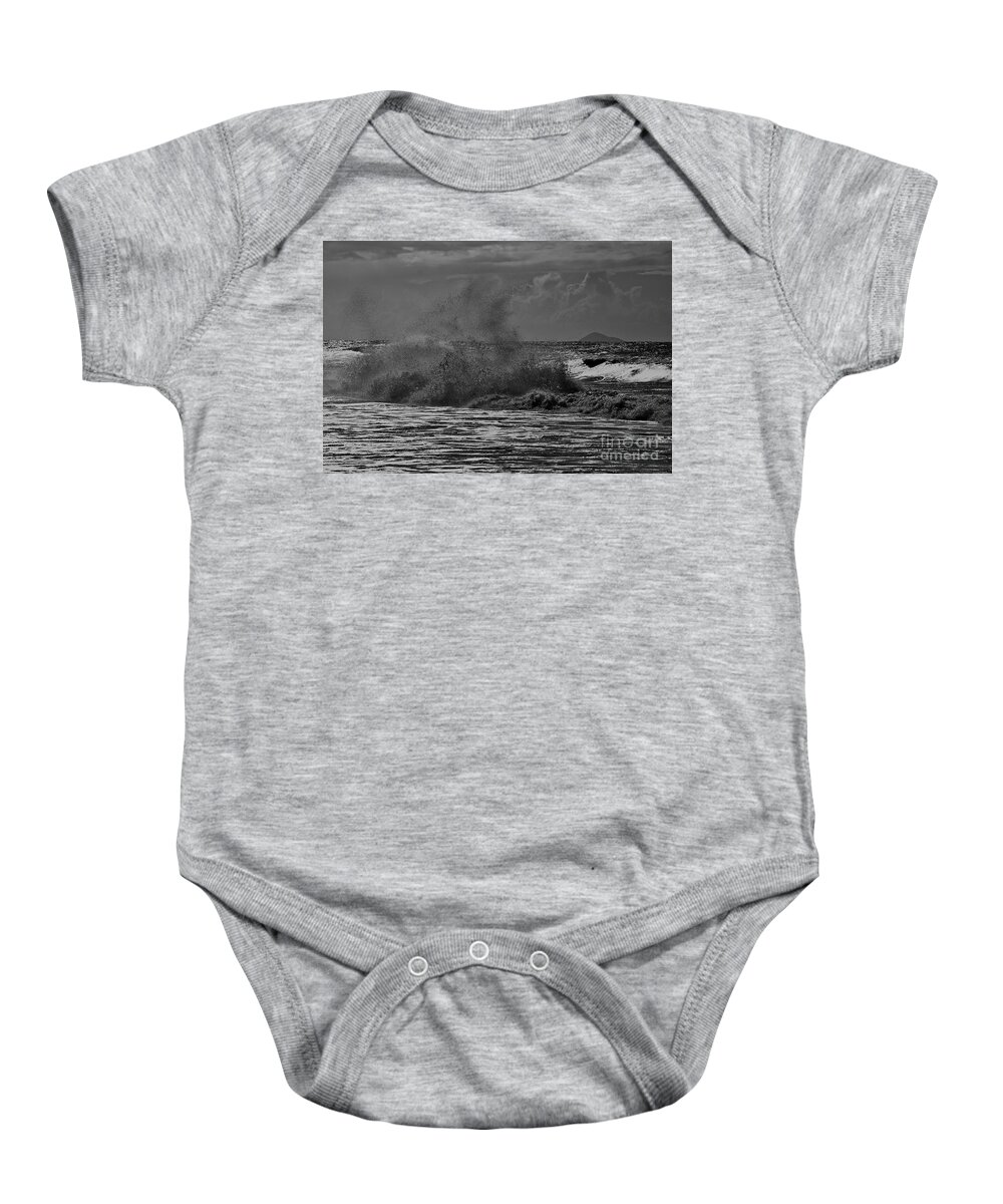 Nihau Baby Onesie featuring the photograph Ocean Spirits by Lehua Island by Debra Banks