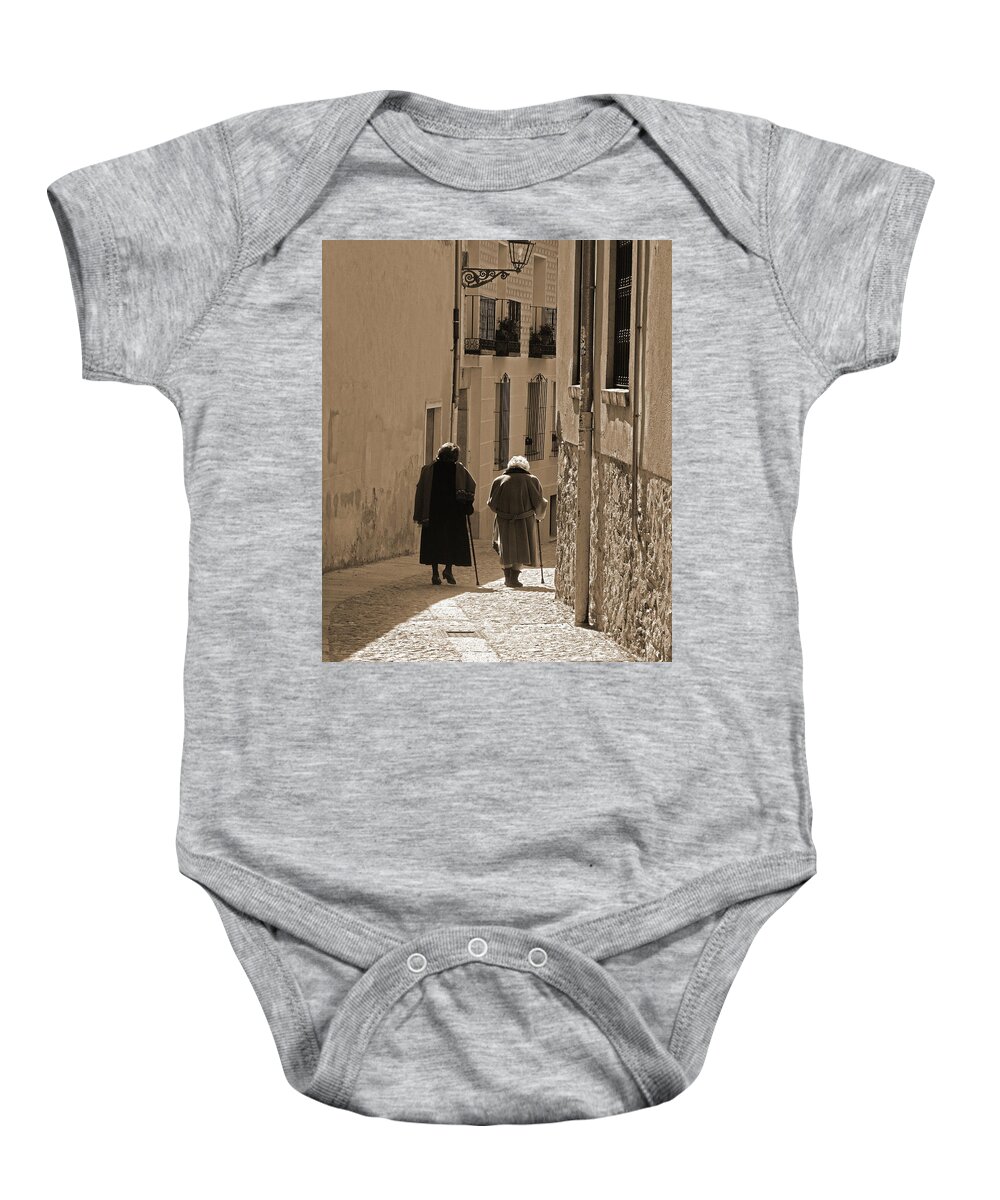 Old Baby Onesie featuring the photograph Old Friends by Marcia Socolik