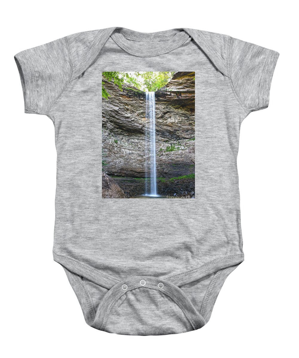 Tennessee Baby Onesie featuring the photograph Ozone Falls 1 by Phil Perkins