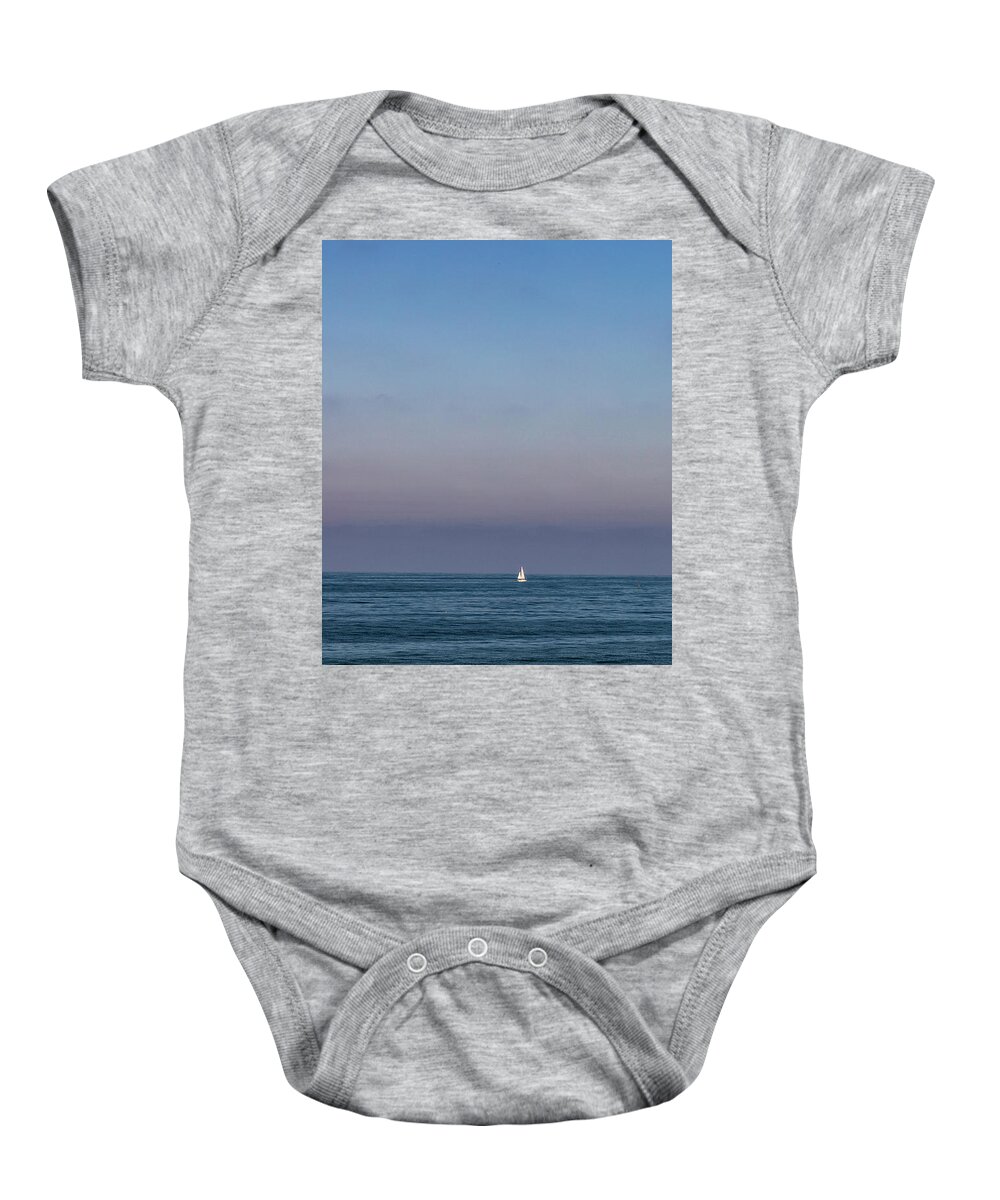 San Diego Baby Onesie featuring the photograph Sailing the Pacific Ocean by Amelia Pearn