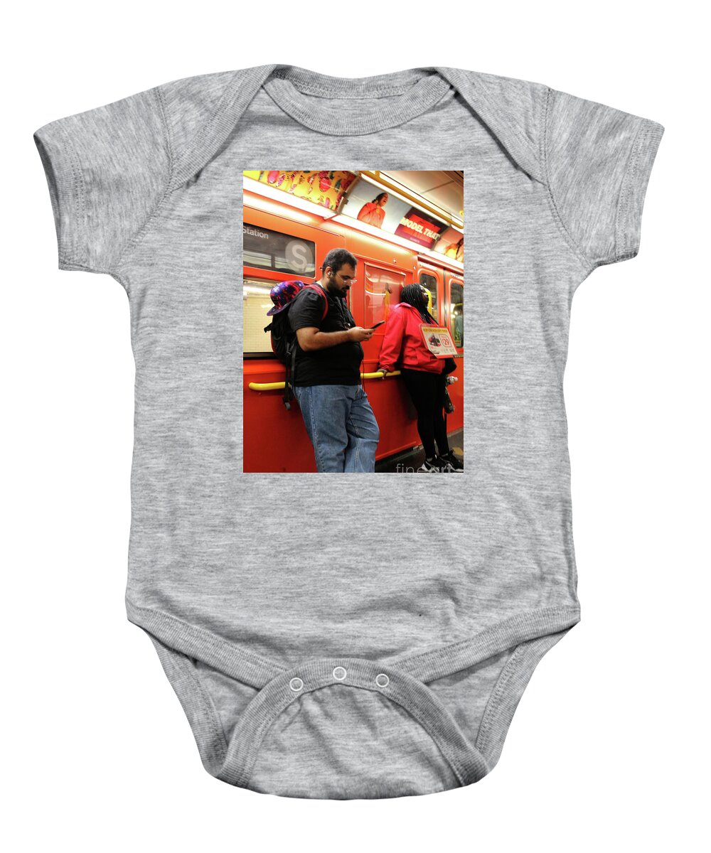 Nyc Baby Onesie featuring the photograph People of New York - No. 24 by Doc Braham