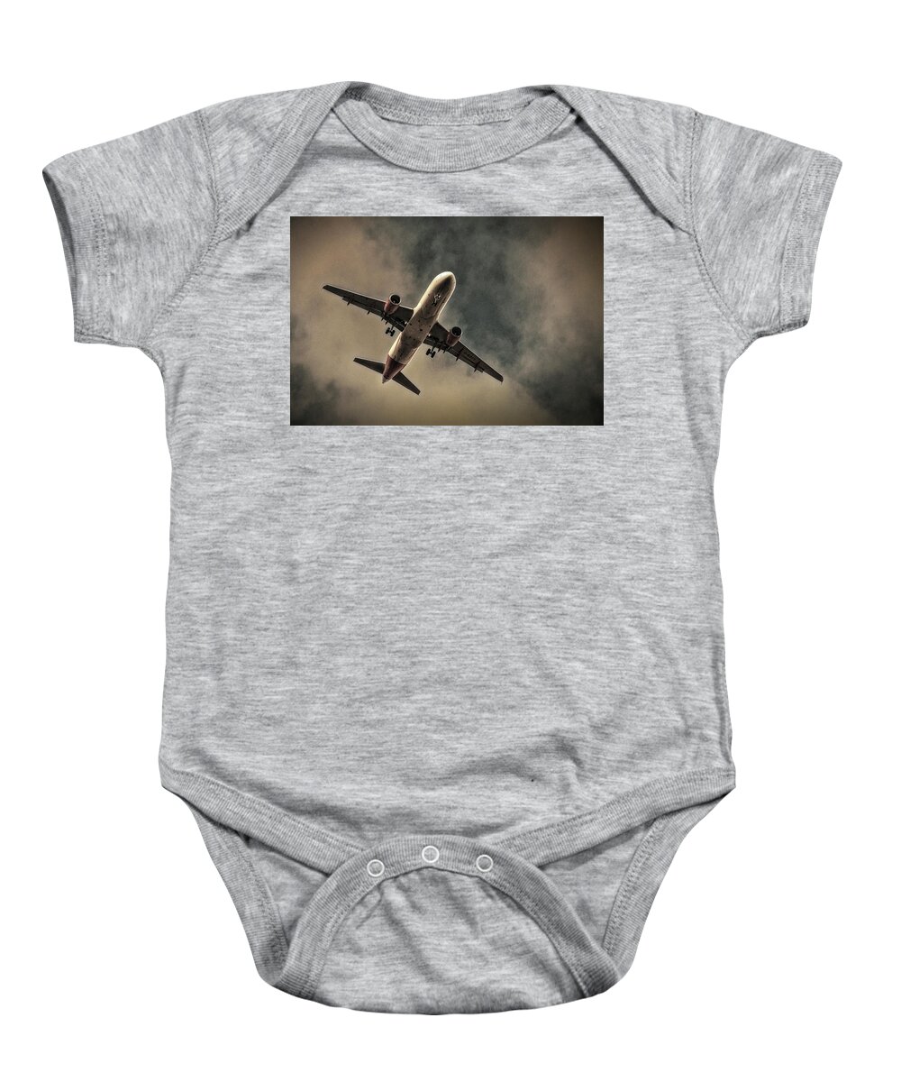 Plane Baby Onesie featuring the photograph Plane by Chris Boulton