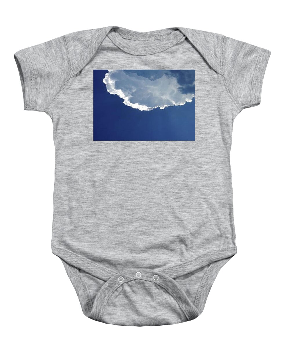 Clouds Baby Onesie featuring the photograph Puffy Clouds by Susan Grunin